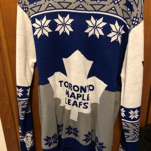 Toronto Maple Leaf ugly Christmas sweater
